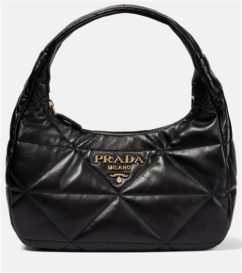 prada quilted logo shoulder bag|Prada shoulder bag for women.